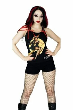 Dr Faust Flying High Witch Women's Black Vest - Zelena