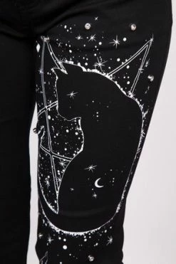 Jawbreaker Galaxy Cat Drainpipe Trousers -Voodoo Vixen shop galaxy cat drainpipe trousers jawbreaker 8 300x