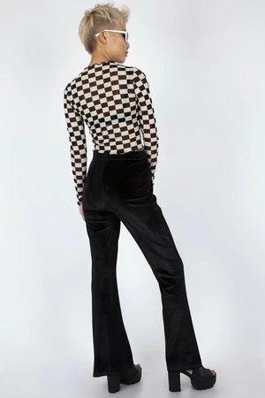 Jawbreaker Glam Rock Black Velvet Flares 7 Jawbreaker Glam Rock Black Velvet Flares - Image 7