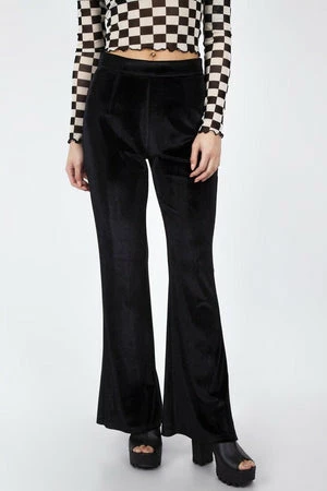 Jawbreaker Glam Rock Black Velvet Flares 8 Jawbreaker Glam Rock Black Velvet Flares - Image 8
