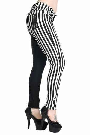 Banned Half Black Half Striped Trousers 6 Banned Half Black Half Striped Trousers - Image 6