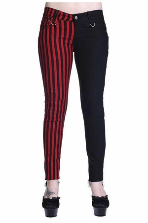 Banned Half Black Half Striped Trousers 1 Banned Half Black Half Striped Trousers
