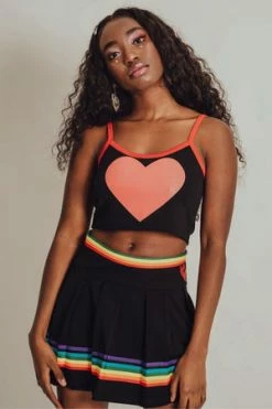 Jawbreaker Heart Throb Crop Top -Voodoo Vixen shop heart throb crop top jawbreaker 5 300x