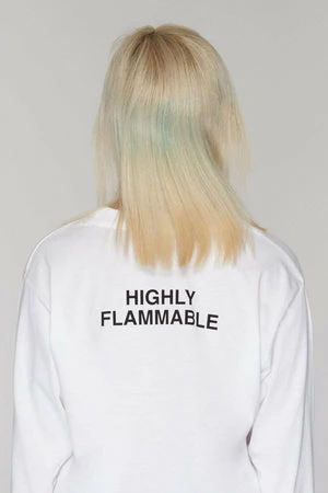 Long Clothing Highly Flammable Long Sleeve T-Shirt - Unisex 2 Long Clothing Highly Flammable Long Sleeve T-Shirt - Unisex - Image 2