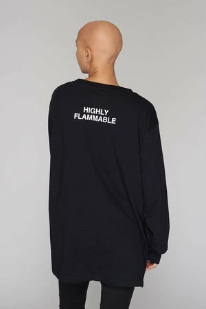 Long Clothing Highly Flammable Long Sleeve T-Shirt - Unisex 6 Long Clothing Highly Flammable Long Sleeve T-Shirt - Unisex - Image 6
