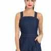 Voodoo Vixen Jenni Denim Playsuit