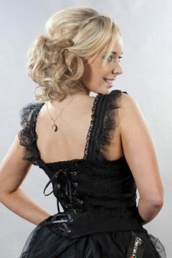 Burleska Jessie Victorian Vintage Top In Lycra And Lace Overlay -Voodoo Vixen shop jessie victorian vintage top in lycra and lace overlay burleska 4 300x