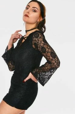 Jawbreaker Lace Playsuit 11 Jawbreaker Lace Playsuit -Voodoo Vixen shop lace playsuit jawbreaker 6 300x