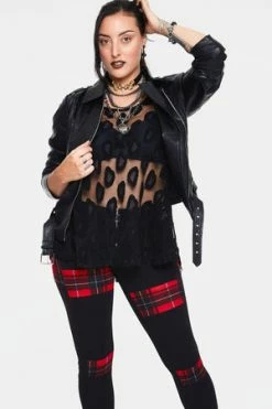 Jawbreaker Leo Mesh Sleeveless Top -Voodoo Vixen shop leo mesh sleeveless top jawbreaker 3 300x