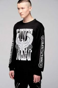 Long Clothing Live Long Eagle Unisex Long Sleeve T-Shirt -Voodoo Vixen shop live long eagle unisex long sleeve t shirt long clothing 3 300x