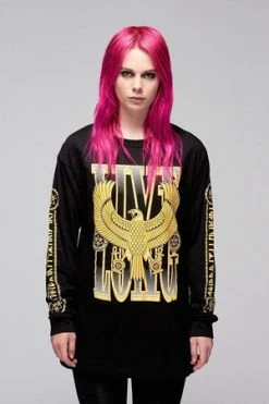 Long Clothing Live Long Eagle Unisex Long Sleeve T-Shirt -Voodoo Vixen shop live long eagle unisex long sleeve t shirt long clothing 5 300x