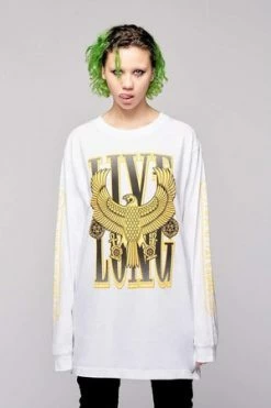 Long Clothing Live Long Eagle Unisex Long Sleeve T-Shirt -Voodoo Vixen shop live long eagle unisex long sleeve t shirt long clothing 9 300x