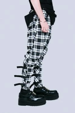 Long Clothing Long X Orphanage Tartan Clip Pants - Unisex -Voodoo Vixen shop long x orphanage tartan clip pants unisex long clothing 3 300x