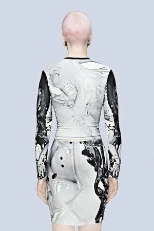 Long Clothing Long X Pussykrew Long Sleeve Crop Top 2 Long Clothing Long X Pussykrew Long Sleeve Crop Top - Image 2