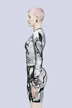 Long Clothing Long X Pussykrew Long Sleeve Crop Top 5 Long Clothing Long X Pussykrew Long Sleeve Crop Top -Voodoo Vixen shop long x pussykrew long sleeve crop top long clothing 3 300x