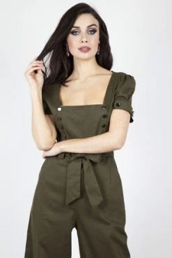 Voodoo Vixen Martha Wide Leg 40s Jumpsuit -Voodoo Vixen shop martha wide leg 40s jumpsuit voodoo vixen 3 300x