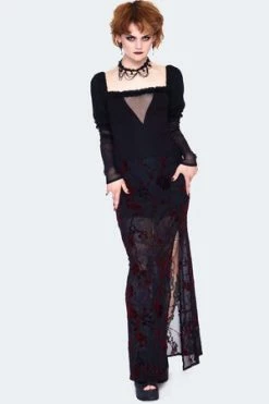 Jawbreaker Mesh Panels Long Sleeve Top With Lace -Voodoo Vixen shop mesh panels long sleeve top with lace tpa 2610 04.1453 300x