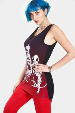 Jawbreaker No Evil Creepy Cats Ombre Top -Voodoo Vixen shop no evil creepy cats ombre top jawbreaker 3 300x