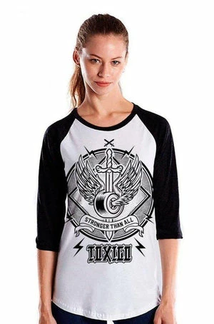 Toxico Only The Strong Raglan Tee 2 Toxico Only The Strong Raglan Tee - Image 2