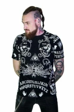 Dr Faust Ouija Board All Over Print Nu Goth Black T-Shirt - Mack