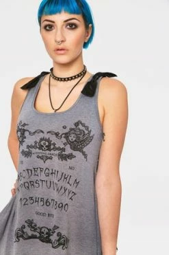 Jawbreaker Ouiji Goth Vest Top -Voodoo Vixen shop ouiji goth vest top jawbreaker 6 300x