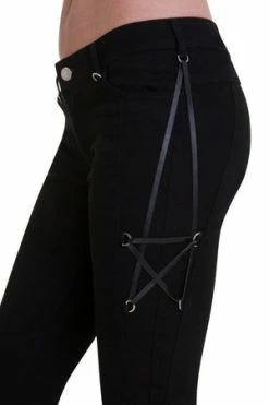 Banned Pentagram Pants -Voodoo Vixen shop pentagram pants banned 4 300x