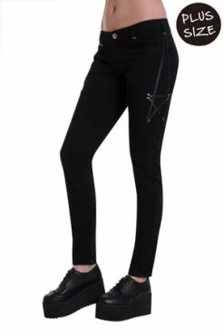 Banned Pentagram Pants -Voodoo Vixen shop pentagram pants banned 5 300x