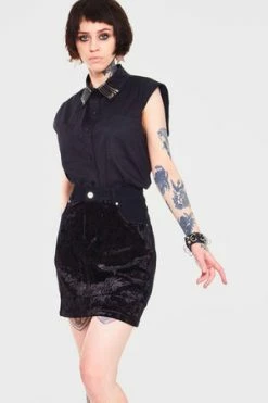 Jawbreaker Pins And Needles Sleeveless Shirt -Voodoo Vixen shop pins and needles sleeveless shirt jawbreaker 5 300x