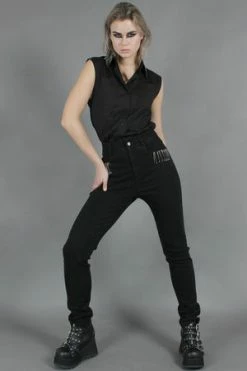 Jawbreaker Pins And Needles Sleeveless Shirt -Voodoo Vixen shop pins and needles sleeveless shirt jawbreaker 6 300x