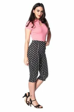 Banned Polka Love Capris -Voodoo Vixen shop polka love capris banned 3 300x