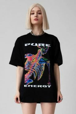 Long Clothing Pure Energy - Black T-Shirt - Unisex