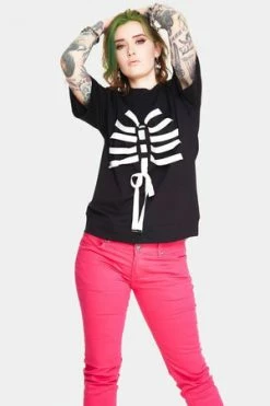 Jawbreaker Ribbon Ribcage Longline Tee 10 Jawbreaker Ribbon Ribcage Longline Tee -Voodoo Vixen shop ribbon ribcage longline tee jawbreaker 3 300x