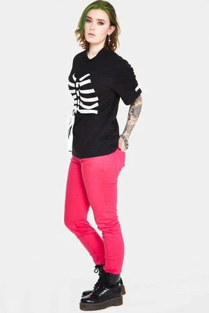 Jawbreaker Ribbon Ribcage Longline Tee 5 Jawbreaker Ribbon Ribcage Longline Tee - Image 5