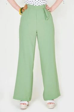 Voodoo Vixen Sadie Pastel Green Trousers