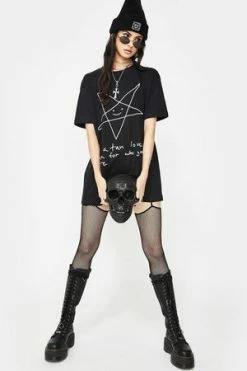 Long Clothing Satan Loves You - Unisex -Voodoo Vixen shop satan loves you unisex long clothing 3 300x