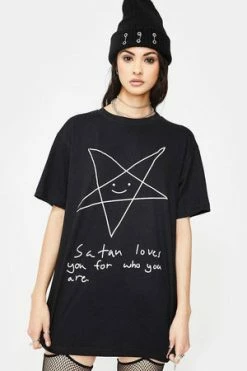Long Clothing Satan Loves You - Unisex