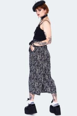 Voodoo Vixen shop -Voodoo Vixen shop scattered stripes culottes with contrast tra 4861 05.1450 300x