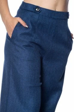 Banned Secretary Wide Leg Trouser -Voodoo Vixen shop secretary wide leg trouser banned 4 300x