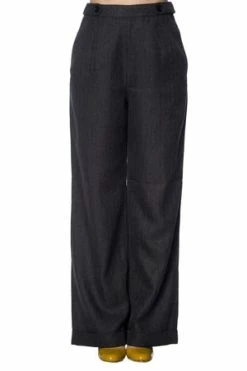 Banned Secretary Wide Leg Trouser -Voodoo Vixen shop secretary wide leg trouser banned 5 300x