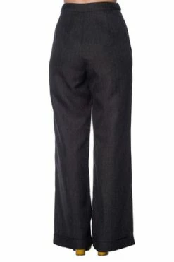 Banned Secretary Wide Leg Trouser -Voodoo Vixen shop secretary wide leg trouser banned 6 300x