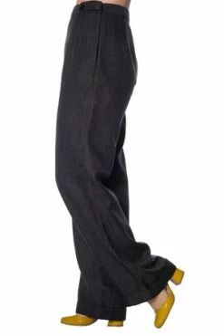 Banned Secretary Wide Leg Trouser -Voodoo Vixen shop secretary wide leg trouser banned 7 300x