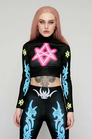 Long Clothing Sexagram Long Sleeve Crop Top 1 Long Clothing Sexagram Long Sleeve Crop Top