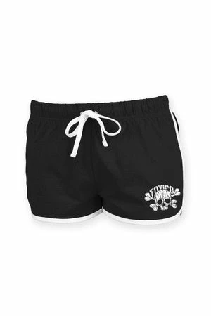 Toxico Skull & Bones Retro Shorts 2 Toxico Skull & Bones Retro Shorts - Image 2