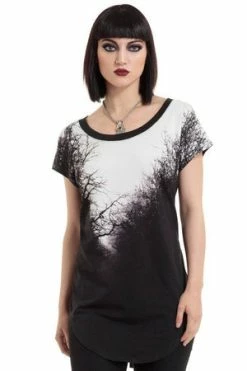 Jawbreaker Spooky Woods Baggy Top -Voodoo Vixen shop spooky woods baggy top jawbreaker 4 300x