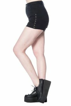 Banned Stud Shorts -Voodoo Vixen shop stud shorts banned 4 300x