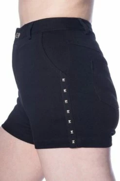 Banned Stud Shorts -Voodoo Vixen shop stud shorts banned 5 300x