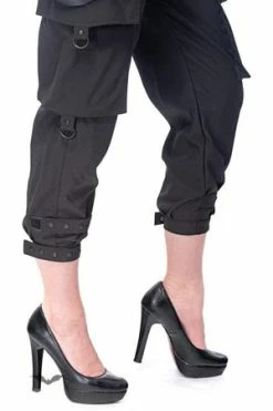 Queen Of Darkness Stylish 7/8 Pants With Decorative Ribbon -Voodoo Vixen shop stylish 78 pants with decorative ribbon queen of darkness 6 300x