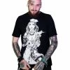 Dr Faust Tattooed Sexy Cursed Nurse Black T-Shirt - Tristan