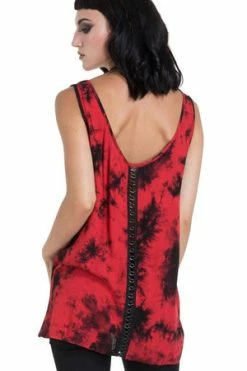 Jawbreaker Tie-Dye Vest -Voodoo Vixen shop tie dye vest jawbreaker 5 300x