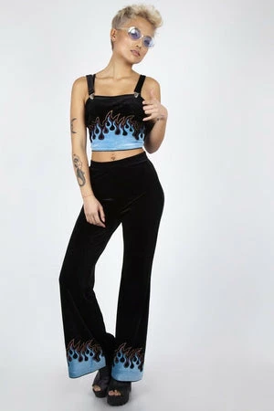 Jawbreaker Too Hot To Handle Flame Flared Trousers 5 Jawbreaker Too Hot To Handle Flame Flared Trousers - Image 5